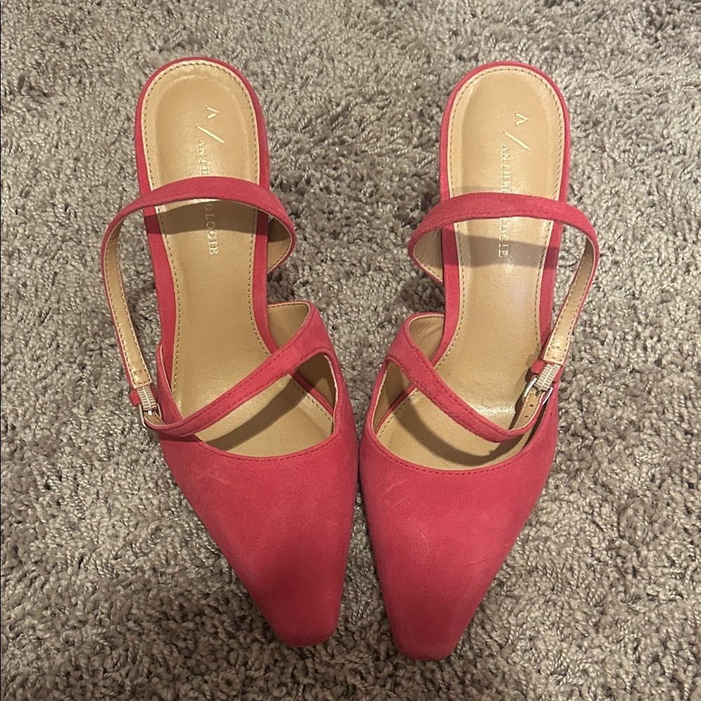 Anthropologie Women's Red heel